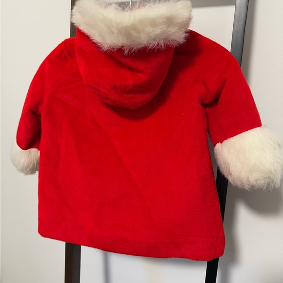 VINTAGE RED FUR JACKET SZ 4 - Picture 2 of 4